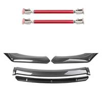 Spoiler Frontali Auto Spoiler Universale Per Auto Paraurti Anteriore Labbro Corpo Kit Diffusore Splitter Accessori In Plastica ABS(15cm red 5)