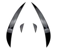 Spoiler Frontali Paraurti Anteriore Auto Spoiler Laterale Splitter Laterale Canard Air Blade Tuning Per VW Per Golf 6 MK6 GTI GTD GTE 2009 2010 2011 2012 2013 Spoiler Paraurti Anteriore(A Set Canard)