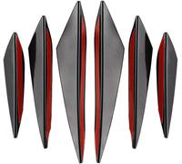 Spoiler Frontali per Auto,6 Pezzi Auto Modifica Spoiler Lama Del Vento Paraurti