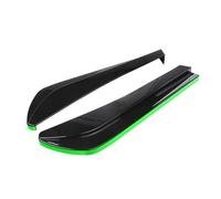 Spoiler frontali per auto Kit Spoiler Diffusore Paraurti Posteriore Universale Protezione Canard Decorazioni Esterne Auto Accessori Il Corpo Spoilers Paraurti Anteriore(Black Green Trim)
