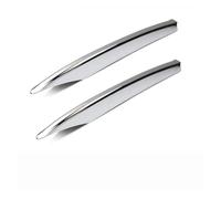 Spoiler frontali per auto Per Jaguar Per XE 2016-2019 Paraurti Anteriore Fendinebbia Copertura Lampada Fendinebbia ABS Cromato/Kit Esterno In Fibra Di Carbonio Paraurti Anteriore Labbro(Shiny Styl