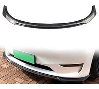 Spoiler Frontali per Auto per Tesla Model Y, Paraurti Anteriore Lip Splitter Diffusore Resistente Graffi Anticollisione Accessori,A/Carbonfiberlook