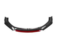 Spoiler Frontali per Auto per VW Golf 5 R32 MK5 2005-2009, Paraurti Anteriore Lip Splitter Diffusore Resistente Graffi Anticollisione Accessori,A/CarbonfiberlookRed