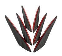 Spoiler Kit spoiler auto Paraurti Anteriore Per Auto Labbro In Gomma Diffusore Splitter Alette Canard Ali Adesivi Per Carrozzeria Strisce Decorative Per Auto Accessori(Carbon)