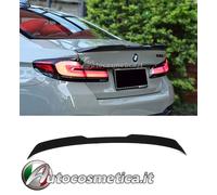 Spoiler labbro ala posteriore nero lucido per BMW Serie 5 G30 2016-2020.