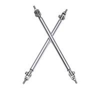 Spoiler Labbro Anteriore Per Dodge Per Caricatore Per SRT Per SXT 2000-2022 2PCS Universale Paraurti Anteriore Lip Splitter Spoiler Puntone Asta Barra Di Supporto(7.5cm Silver)