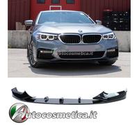 Spoiler labbro splitter anteriore nero lucido per BMW Serie 5 G30 G31 2016-2020