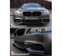 Spoiler lama anteriore labbro Carbon Look per BMW Serie 5 F10 F11 2010-2017