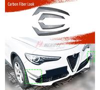 SPOILER LATERALE ANTERIORE SPLITTER CARBON NERO FOR ALFA ROMEO STELVIO 2017-2025