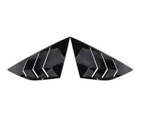 Spoiler Laterale Canard Kit Per Ford Per Focus Per MK3 Per ST Per RS 2012-2018 Hatchback 1 Paio Feritoie Per Finestre Pannello Posteriore Quarto Laterale Tuyere(A style Shiny Black)