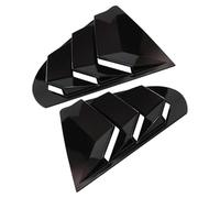 Spoiler Laterale Canard Kit Per Mitsubishi Per Lancer Per EX X Per EVO 2008-2018 Lunotto Posteriore Side Vent Shutter Feritoia Copertura Trim(Glossy Black)