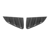 Spoiler Laterale Lunotto Posteriore 2x Adesivi per coperture di prese d'aria laterali per finestrini posteriori, adatti per VW Polo 2011-2018 Copertura griglia(Carbon Look)