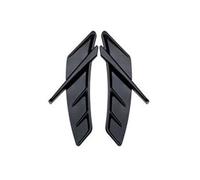 Spoiler laterale per auto 2 pz Auto Aria per Sfiato Adesivo Parafango Laterale ABT RS3 RS4 RS5 RS6 A6 C6 C5 A1 A3 8P A4 B8 B6 A5 A7 A8 Q5 Q7 TT R8(Bright Black 1)