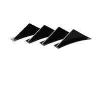 Spoiler Laterale Universale Pinna Squalo Per Paraurti Posteriore Auto Per A3, 8P, 8V, A4, B8, A5, A6, Q3, Q5, RS5, RS6, RS7, S3, S4 Set Da 4 Pezzi(Glossy Black)