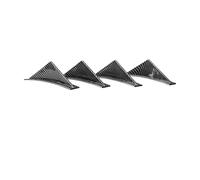 Spoiler Laterale Universale Pinna Squalo Per Paraurti Posteriore Auto Per A3, 8P, 8V, A4, B8, A5, A6, Q3, Q5, RS5, RS6, RS7, S3, S4 Set Da 4 Pezzi(Carbon Fiber Look)