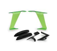 Spoiler Laterali Downforce Puig Ali Da Corsa Verde Kawasaki ZX10-R 2021 - 2025