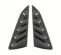 Spoiler laterali lunotto posteriore Per VW Per Polo Per MK5 Per 6R Per 6C 2011-2017 Coppia Auto Finestra Laterale Feritoia Copertura Cieca Otturatore Lato Vent Trim Auto Spoiler(Carbon Fiber Look)