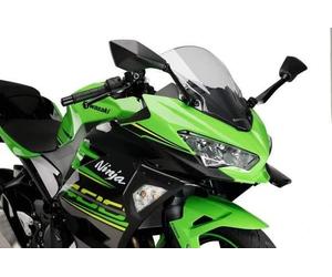 Spoiler Laterali Puig Downforce Ali Nere Kawasaki Ninja 400 2018 - 2021