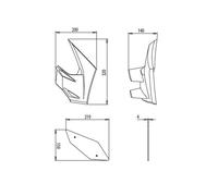 Spoiler Laterali Puig Downforce Ali Nere Kawasaki Z 650 2020 - 2024