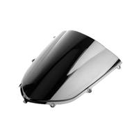 Spoiler Parabrezza Moto Deflettore Per Kawasaki Per Ninja ZX10R 2004 2005 Per ZX 10R 2004 2005 Parabrezza Per Moto ZX-10R Nero Parabrezza A Doppia Bolla(Nero)