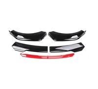 Spoiler Paraurti Anteriore Auto Per Panamera 970 971 2009-2022 Auto Paraurti Anteriore Corpo Spolier Labbro Mento Diffusore Splitter Diga Dell'aria Kit Della Protezione Copertura(Black Red)