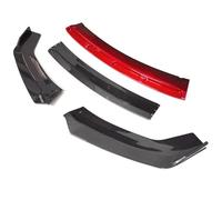 Spoiler Paraurti Anteriore Auto Splitter Per Gonna Anteriore Per A5 2008-2016 Piastra Protezione Per Spoiler Paraurti Tipo D Kit Carrozzeria Per Pala Mento(Carbon Surface-red)