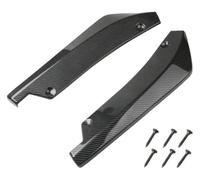 Spoiler Paraurti Anteriore Diffusore Striscia Posteriore Protezione Antigraffio Alette Fibra Carbonio Estensione Gonna Laterale Auto Coprigonne Laterali(Carbon Fiber)