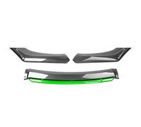 Spoiler paraurti anteriore in ABS per auto, per Golf 6 GTI/GTD, splitter anteriore sotto il mento, kit di ricambio anti-collisione, C/verde in fibra di carbonio