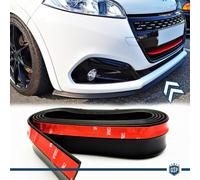 SPOILER PARAURTI Anteriore PER Peugeot 208-206-207 Nero Flessibile Adesivo Sport