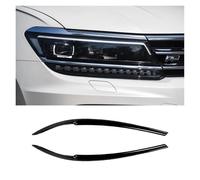 Spoiler Paraurti Anteriore Per VW Per Tiguan MK2 R Per Line T TDI 2017-2023 Fari Anteriori Palpebre Sopracciglia Strisce Copertura Adesivi Spoiler Kit Carrozzeria(B Gloss Black)