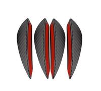 Spoiler Paraurti Auto 4 Pezzi/6 Pezzi Decorazione Universale Per Paraurti Anteriore Diffusore Splitter Alette Spoiler Canard Mento Tuning Auto Decorazione Canard(4PC Carbon Fiber)