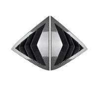 Spoiler Paraurti Auto Compatibile Con Ford Per Fiesta Per MK7 Per MK7.5 2008-2017 Auto Lunotto Laterale Bocchetta Copertura Feritoia Adesivo Carrozzeria Spoiler Tuning(Carbon Look)