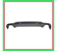 Spoiler Paraurti Posteriore Nero Goffrato-Con Fori Pdc-Supporti-Con Scarico Sing
