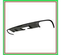 Spoiler Paraurti Posteriore Nero Goffrato-Con Sede Gancio Rimorchio Porsche Maca