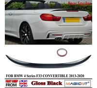 Spoiler per bagagliaio posteriore PER BMW SERIE 4 F33 420i 440i 420d 430d 2013-2021 CONVERTIBLE PERFORMANCE spoiler per bauletto posteriore LIP GLOSS BLACK gloss black