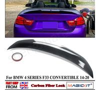 Spoiler per labbro di coda per BMW Serie 4 F33 420d 430i 440i Convertible PSM Style 2014-2020 Carbon Look Spoiler per bagagliaio posteriore Accessorio per auto