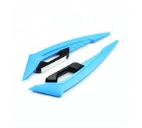 Spoiler per motocicletta 2 pezzi alette per moto spoiler laterale anteriore set ali aerodinamiche ala vento fissa con adesivi decorativi adesivi(Light Blue)