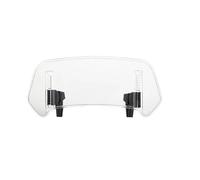 Spoiler per Motocicletta Per Scooter Per Iron 883 Parabrezza Universale Per Moto Spoiler Regolabile Deflettore Spoiler Aerodinamico(Large-Clear)