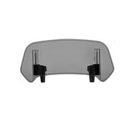 Spoiler per Motocicletta Per Scooter Per Iron 883 Parabrezza Universale Per Moto Spoiler Regolabile Deflettore Spoiler Aerodinamico(Large-Smoke)