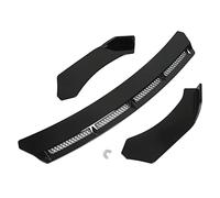 Spoiler per Paraurti Anteriore, 3 Pezzi Kit Carrozzeria per Paraurti Anteriore Spoiler Universale Ala per Auto Modifica per Automobile(Nero)