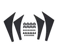 Spoiler per paraurti anteriore, 4 pezzi Paraurti anteriore per auto Lip Splitter Pinne Canard Spoiler corpo universale(Nero)