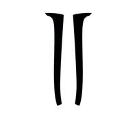 Spoiler per paraurti posteriore per auto Per VW Per Polo MK4 9N 2005-2008 Ala Laterale Del Lunotto Posteriore