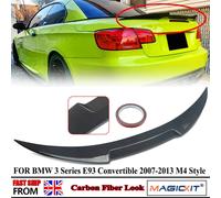Spoiler per tetto di coda PER BMW SERIE 3 E93 318i 335i 320d 330d 2 PORTE CONVERTIBLE 2007-2013 Spoiler per bagagliaio posteriore LOOK in carbonio carbon look