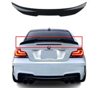 Spoiler Posteriore Adatto per BMW E82 Coupé Extra Largo Psm Nero Lucido Laccato
