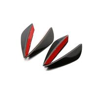 Spoiler Posteriore Auto 4/6PCS Esterno Modificato Paraurti Lama D'aria Deflettore Modello Paraurti Anteriore Spoiler Universale Striscia Decorativa Spoiler(4PCS Black)