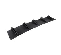 Spoiler Posteriore Auto ABS Doppia Ala Posteriore Shark Chassis Pinna Stile Paraurti Curvo Labbro Diffusore Anticollisione 2 In 1 Universale Paraurti Posteriore Auto Spoiler Posteriori(Black)