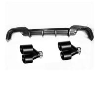 Spoiler Posteriore Auto Auto Paraurti Posteriore Diffusore Labbro E Silenziatore Tubo Di Scarico Punta Accessori Auto Per BMW Serie 3 330i 330li 2020 alettone posteriore(Look in carbonio)