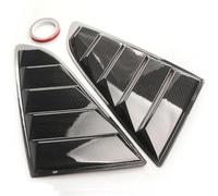 Spoiler Posteriore Auto Per Ford Per Mustang 2015-2022 Auto Posteriore Feritoia Finestra Laterale Copertura Dell'otturatore Trim Adesivo Vent Scoop ABS Spoiler Posteriore Aletta(Carbonio)