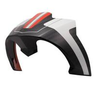 Spoiler Posteriore Ls2 In Carbonio Bianco Rosso Per Casco Thunder C FF805