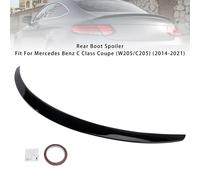 Spoiler Posteriore Nero Lucido Per Mercedes-Benz W205 C205 Coupe 2014-2021 T0